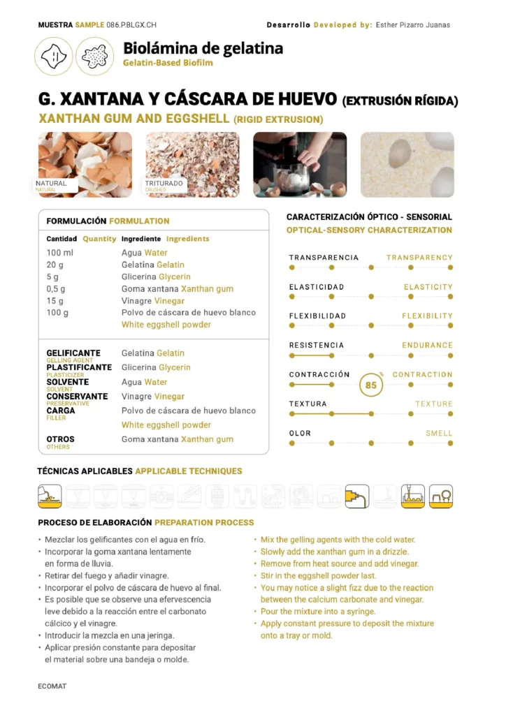 Ficha técnica de material EcoMat — muestra 3