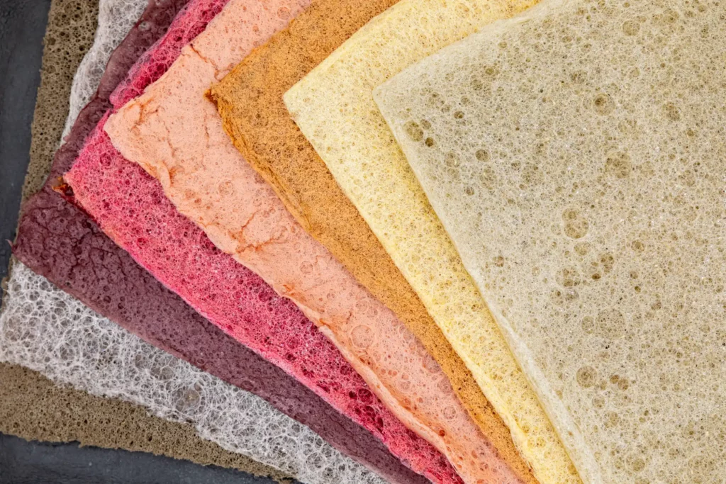 Bioespuma ligera y porosa fabricada con biopolímeros y agentes espumantes biodegradables